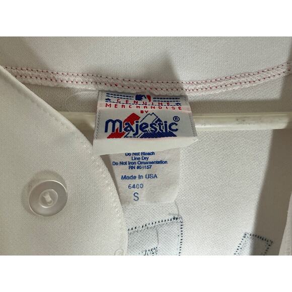 VTG Majestic DAUBACH BOSTON RED SOX Youth Stitched MLB Team Rochester Size S - Picture 3 of 7